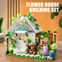 TYCOLE Set Playset, 8-12 (719PCS) Flower House Building with Lights, Garden House Building Toy Kits Compatible