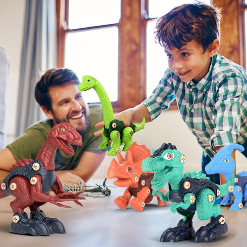 Jasonwell Kids Building Dinosaur Toys, Boys STEM Take Apart Construction Set for Toddler Girls Age 3-8