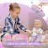 12" Playset 2+ SMILESSKIDDO Baby Doll with Accessories, Dolls with Washable Carrier Bassinet Bed, Bottle, Blanket