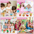 36 Packs Set, Set, IMCUAMK Valentines Party Favors Building Blocks, Ideal for Kids Classroom Exchange, Flower Bouquets