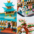 Set 14+, (2350 Micro Chinese Building Blocks for Adults, Classical Suzhou Garden Architecture with Cherry Blossom Tree