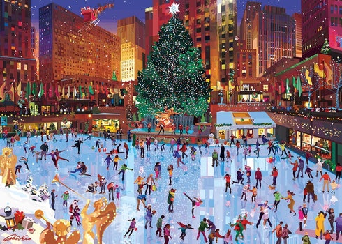 Ravensburger Rockefeller Center Joy 1000 Piece Jigsaw Puzzle for Adults - Unique Pieces, Softclick Technology