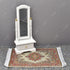 iLAND Miniature Dollhouse Accessories - Carpet for 1/12 Scale Dolls, Woven Rugs 6” x 3.8” (2pcs Fragrance)