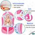 Baby Bath Seat Support Net, Patterned Bath Sling with Six Safety Support Corners for Newborns