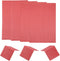 MECCANIXITY Miniature Roof Tiles, PVC Model Building Set for Dolls Houses, 29.5x19.5cm, Red Pack of 4