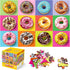 Jumbo Floor Puzzle for Kids,48 Piece Colorful Donuts Jigsaw Puzzles,Learning Educational Toys