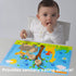 Neat Solutions Table Topper Disposable Stick-on Placemats, 12" x 18", 60 Count, Gender Neutral, Reusable Package