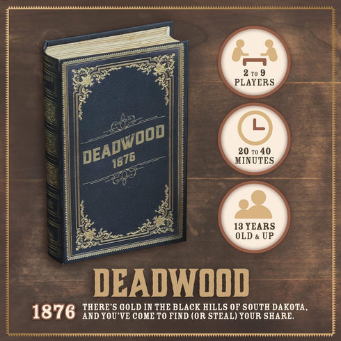 1876 2-9 Facade Games Deadwood Card Game of Strategy, Deceit, and Luck for Players