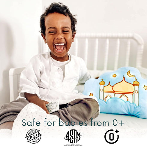 Mommy Yasmin - Soothe & Glow Talking Cloud | Muslim & Islamic Toy | Eid Gift | Quran & Dua | Interactive + Relaxing |