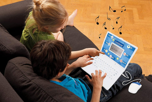 Lexibook Educational Bilingual Laptop Toy for Children, Spanish/English, 124 Activities - JC598i2