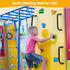 Monkey Bars for Kids - Safety Indoor/Outdoor Playground Grab Handles for Backyard Playset, Rock Climbing Wall Holds,