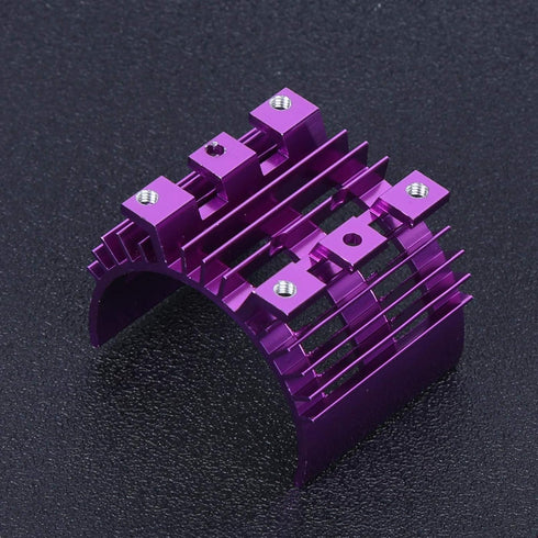 RC Heat Sink for Motor, Remote Control Car Engine Cooler, Fit for Wltoys 144001 1/14 RC Car Upgrade Parts(Lila) Car model accessory