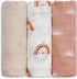 GLLQUEN BABY Receiving Blanket Boy Cotton Muslin Swaddle Blankets Girl Newborn Squares