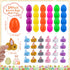 24 Pack Easter Egg Fillers with Easter Bunny Plush, Easter Eggs with Toys Inside, Mini Stuffed Animals Filled Easter