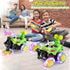 3 4-7 8-12 4WD 360 3D Hymaz Rc Stunt Car for Kids Year Old, Remote Control Car with Flips, Lights & Music, Cool Boys