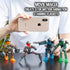 Set 4 6 3 Zing Klikbot, Complete of Poseable Action Figures with Weapons, Translucent, Create Stop Motion Animation
