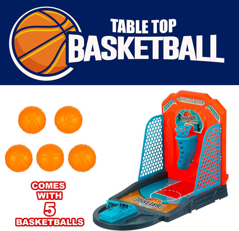 Expressions Tabletop Basketball Game, Mini Basketball Game for Travel & Desktop Toys Collection