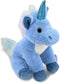 DolliBu Plush Blue Unicorn Stuffed Animal - Soft Huggable Toy, Adorable Playtime Gift for Kids and Adults, 9 Inches