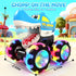 Pnooe 3 Pack Monster Truck Toys, Light Up Cars for Toddlers, Baby Animal Toy Trucks Dino Cars with LED Lightning