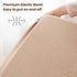 2 Pack, 52"x28" Konssy Muslin Crib Sheets for Boys, Soft Cotton Neutral Baby Sheets for Standard Crib Mattress (Camel