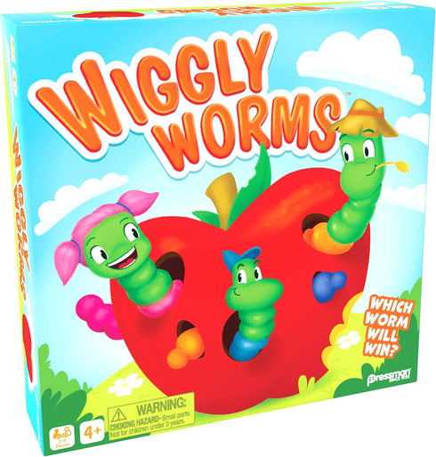 Pressman Wiggly Worms Game - Color Matching Memory Game for Kids Ages 4 and Up