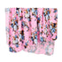 DRESHOW BQUBO Newborn Floral Receiving Blanket with Headbands or Hats, Toddler Warm Shower Gift