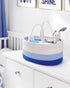 Maliton Baby Diaper Caddy Organizer, Cotton Rope Diaper Caddy Basket, Large Storage Basket for Newborn Boys and Girls