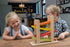 Jr. Ramp Racer Race Track for Toddlers with 4 Wood Cars, Race Car Ramp Set