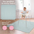 45" 45 BapronBaby Dino Friends Sage Splash Mat - Waterproof Catch-All for Under High Chairs, Floors, Tables, Playtime