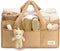 PeraBella Baby Diaper Caddy Organizer - Portable Storage Basket for Diapers, Wipes, Nursery, Car, Baby Shower Gift