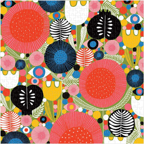 Galison Eyes in The Garden Jigsaw Puzzle - 500 Pieces Bright Illustration for Family Fun