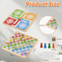 12 Inch 2-in-1 Set Wooden Ludo & Snakes Board Game, Reversible Travel with Storage Bag & Organizer Box (All-in-One