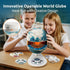 8 Inch 8-13, 6+ Science Can Openable Globe for Kids, Interactive World Globe, Talking Model with Knowledge & Quiz Mode