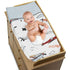 Sweet Jojo Designs Vintage Airplane Boy Baby Nursery Changing Pad Cover - Grey Yellow Orange Red White and Blue