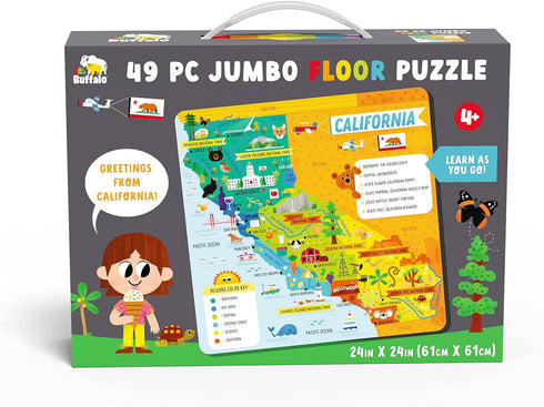 Little Buffalo State Puzzle: California - Learning & Education for Kids Ages 4 and Up