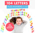 Curious Columbus Magnetic Letters and Numbers for Toddlers, Foam Alphabet Fridge Magnets for Kid Learning