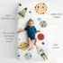Set Rookie Humans Space Explorer Crib Sheet & Swaddle for Baby