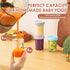 12 Pack 8 Oz 100% DRKIO Glass Baby Food Storage Containers - Baby Food Jars with Lids Baby Food Maker Microwave