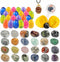 Voplintra 24 Pack Gem Filled Prefilled Easter Eggs, Gemstones Party Favors for Kids