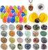 Voplintra 24 Pack Gem Filled Prefilled Easter Eggs, Gemstones Party Favors for Kids