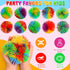 24 2.75 inch SHQDD PCS Stringy Balls, Sensory Stringy Ball, Soft Rainbow Pom Bouncy, Basket Stuffers Fillers, Monkey