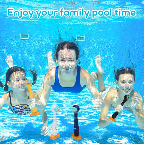 SASBSC Diving Sticks, Pool Diving Toys for Kids Ages 4-12, Summer Outdoor Water Toys for Underwater Fun