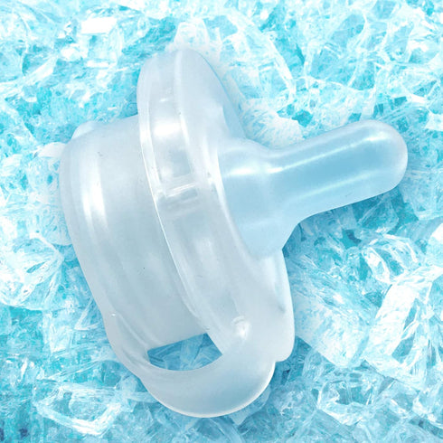 Freezable Pacifier for Teething | BPA Free Silicone | Teething Relief for Babies 0-9 Months | Made in USA