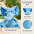warmies Microwavable & Weighted Stuffed Animals, Elephant - Heated Stuffed Animal Plushie for Warmth & Comfort - Cute