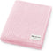 100% Organic Cotton Baby Blanket for Girls Luxury Stretch Ribbed Knit, Breathable