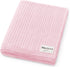100% Organic Cotton Baby Blanket for Girls Luxury Stretch Ribbed Knit, Breathable