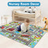 5.2'x3.3' Capslpad Kids Rug Educational Play Rug Traffic Road Kids Play Car Mat Large Learning Play Game Area Rug