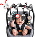 Car Seat Toys for Babies, 0-6 Months Stroller Activity Black White Baby