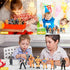 HAPTIME 8 Pieces Firefighter Action Figures, Fireman Toys for 3-7 Year Old Boys, 4-Inch Toy Figure & Playsets