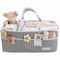 Lily Miles Baby Diaper Caddy - Organizer Tote Bag for Baby Girl